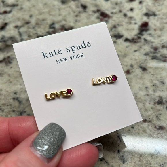 Kate Spade Love You Mom Stud Earring - Picture 1 of 5